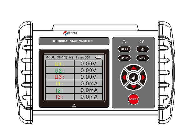 Reke2020三相电压功率因数测试仪